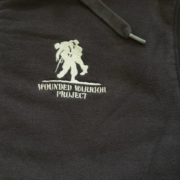 New Era Wounded Warrior Project Hoodie Men’s Medium Full Zip Black - Picture 3 of 7